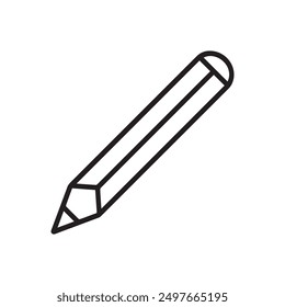 Pen black outline sign text book icon page design.