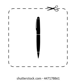 pen  - black vector icon