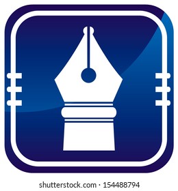 Pen blue icon 