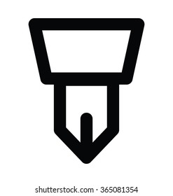 Pen Bold Line Vector Icon 