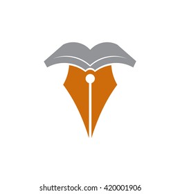 Pen Book Author Writer Editor Symbol