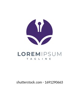Pen and Book logo design Ready To use 
