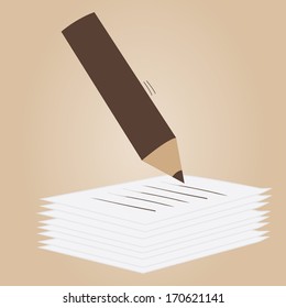 Pen business of computer web design and office