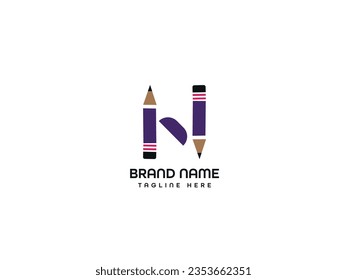 pen business letter logo design