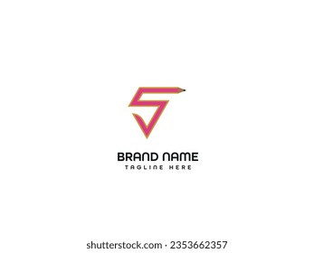 pen business letter logo design