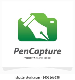 Pen Capture Logo Design Template