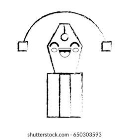 pen cartoon smiley