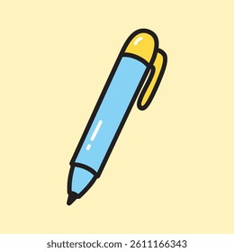 Pen Cartoon Vector Art Design