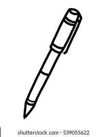pen / cartoon vector and illustration, black and white, hand drawn, sketch style, isolated on white background.
