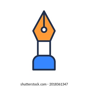 pen color icon. vector illustration