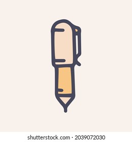 pen color vector doodle simple icon design