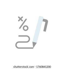 Pen colored icon. Simple colored element illustration. Pen concept symbol design from Business strategy set. Can be used for web and mobile