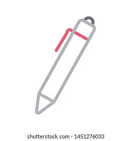 pen colour line vector icon