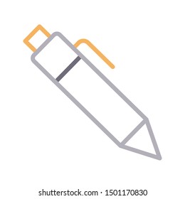 pen colour line vector icon