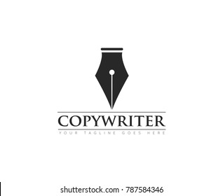 pen concept logo, icon, symbol, ilustration design template
