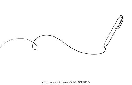 Pen  continuous line