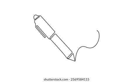 pen continuous one line drawing