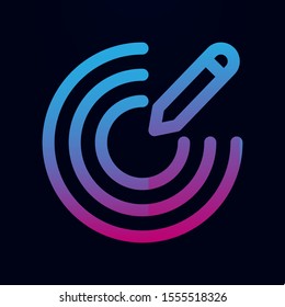 Pen creative create nolan icon. Simple thin line, outline vector of Mix icons for ui and ux, website or mobile application
