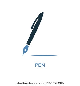 Pen creative icon. Simple element illustration. Pen concept symbol design from education collection. Can be used for web, mobile and print. web design, apps, software, print.