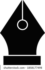 Pen design business and technology icon.