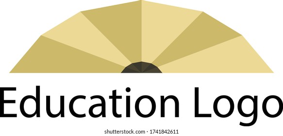 Material vectorial del logotipo de diseño de la pluma
