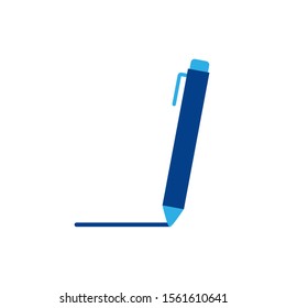 Pen design, Tool write office object instrument equipment and draw theme Vector illustration