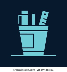 Pen Desk trendy artwork elegant abstract vector illustration colorful valuable design.eps