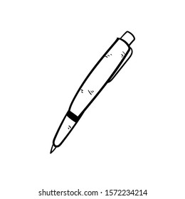 pen doodle icon vector hand drawing 