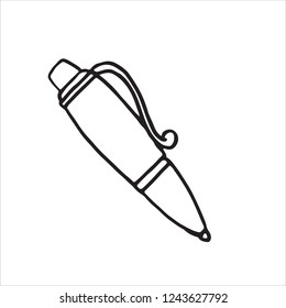 Pen doodle icon, vector illustration