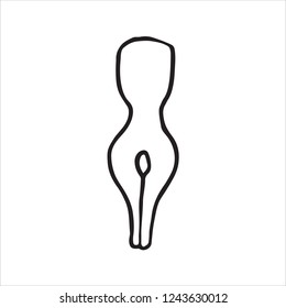 Pen doodle icon, vector illustration