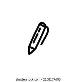 icono de doodle de lápiz, ilustración vectorial