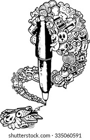 pen doodle illustration