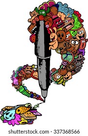 pen doodle illustration