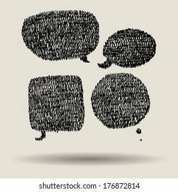 pen doodle speech bubble