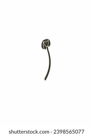 La flor de dibujo ahorra el marco verde documentos