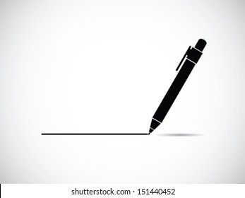 A Pen Drawing Line