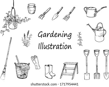 Juego de herramientas de jardinería para dibujar plumas