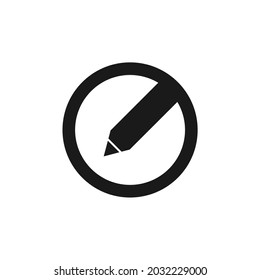 pen drawing stuck to the corner in a circle