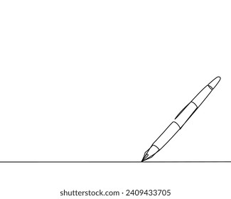 Pen drawn in line art style