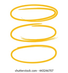 pen drawn marks, vector illustration