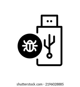 icono de error de la unidad de lápiz trazo editable