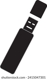 pen drive cap vector asset