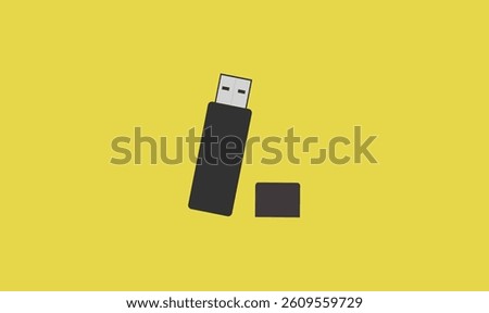 Pen drive design vector illustration for use.