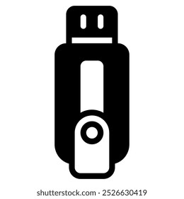 Pen Drive Freelancer icon vector illustration