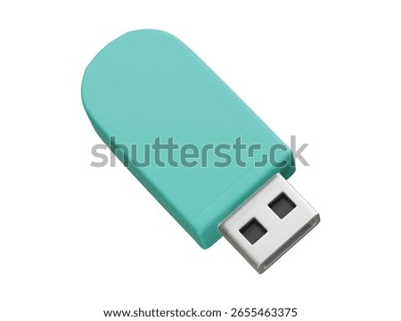 Pen drive icon 3d illustration rendering
