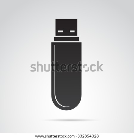 Pen drive icon. Vector art.
