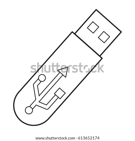 Pen drive icon vector illustration