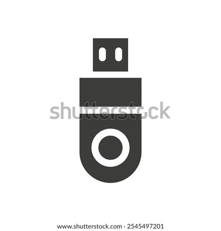 Pen drive icon Vector logo outline
