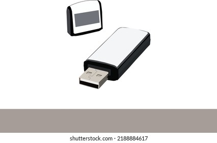 Ilustración de material del vector de iconos de la unidad de lápiz. Ilustración del material de la ilustración del vector del icono de la pluma. Diseño de línea vectorial de icono de unidad flash USB. Ilustración del vector de icono de Flash Drive