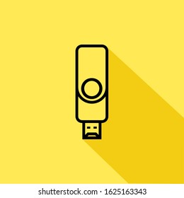 pen drive liner fill vector icon - ui icon vector